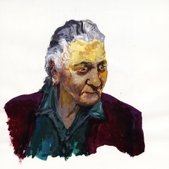 Nonna_skizze_Acryl auf Papier